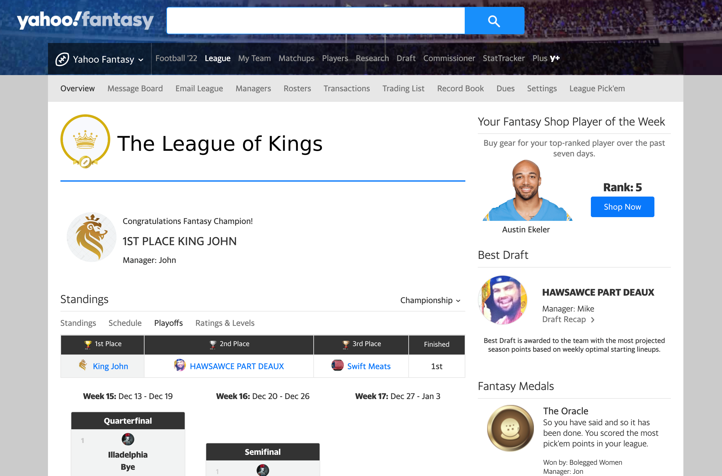 Yahoo Fantasy